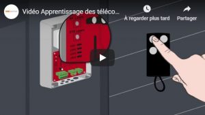 apprentissage des télécommandes OpenGate 1