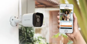 OutCam Rotative avec vision panoramique 360° pour la surveillance de la maison